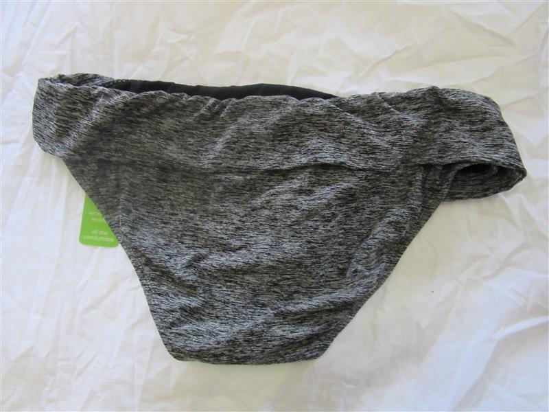 NWT Next Solid Gray L Fold Over Banded Full Bikini Swim Bottom #106293