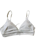 NWOT Antonio Melani Solid White SZ 14 Halter Triangle Bikini Swim Top #109621