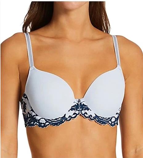 NWTD Wacoal 34D Instant Icon Contour Bra 853322 blue 109898