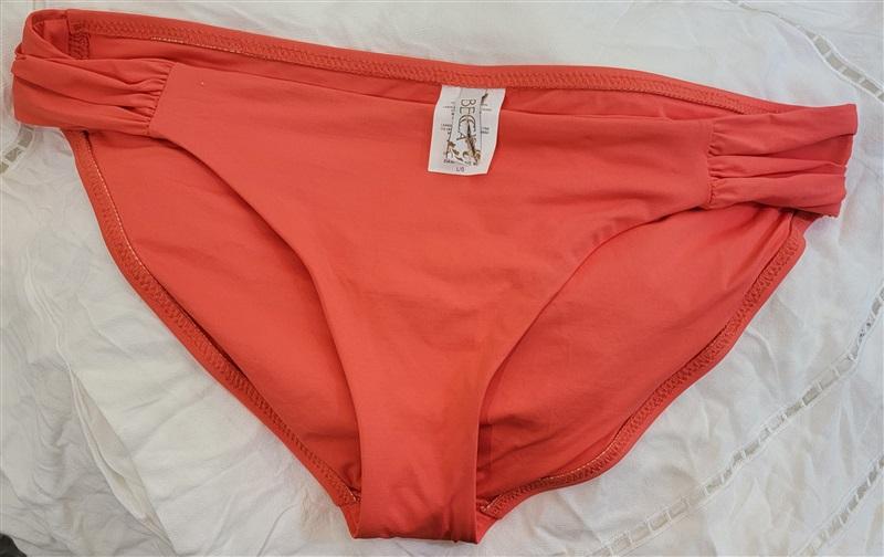 Becca Rebecca Virtue L Color Code American Tab Side Bikini Bottoms Coral 110049