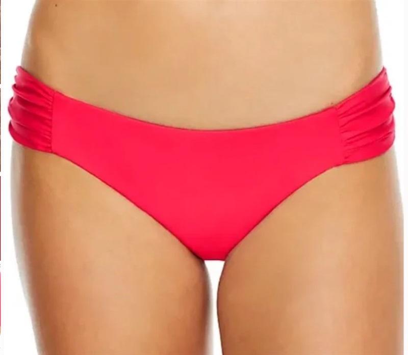 Becca Rebecca Virtue L Color Code American Tab Side Bikini Bottoms Coral 110049