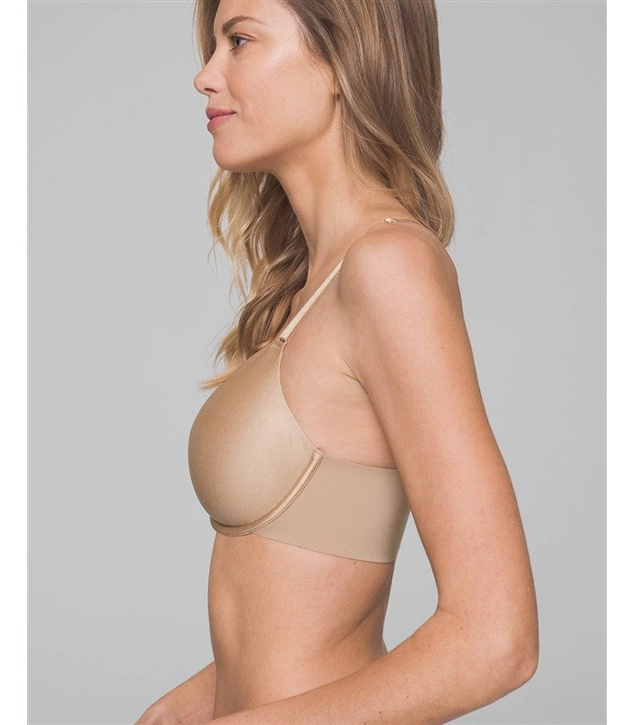 NWOTD Soma 36D Vanishing 360 Unlined Perfect Cover Front Close Bra Beige 110051