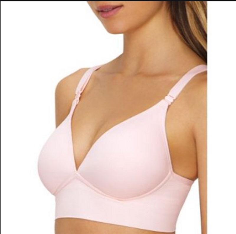 NWTD Warners 38D Elements of Bliss® Wire-Free Bra RM3741A Pink 110333