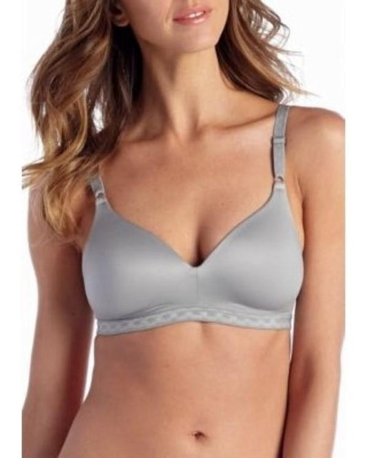 NWOT Warner's 38C Cloud 9 Full-Coverage Wire-Free Contour Bra 1269 Gray 110361