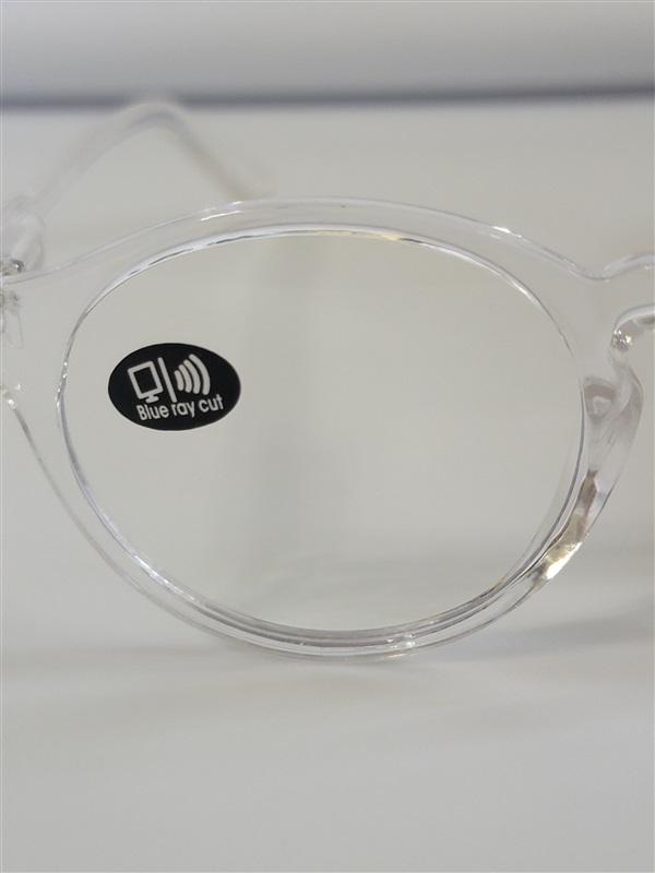 EyeKepper Clear 1.00 Thick Frame Anti Blue Light Reading Glasses #110460