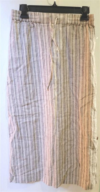 NWOT Coldwater Creek XS Pull On Stripe Skirt Button Side 112301
