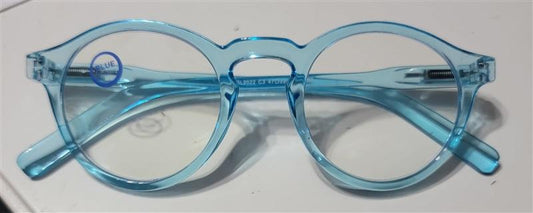 EyeKepper Clear BLUE 1.00 Round Frame Anti Blue Light Reading Glasses 113222