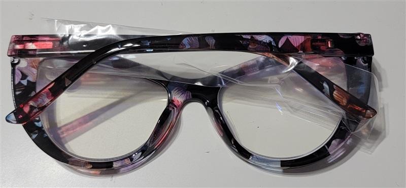 EyeKepper Purple Pink 2.0 Cat Eye Thick Reading Nerd Glasses 113238