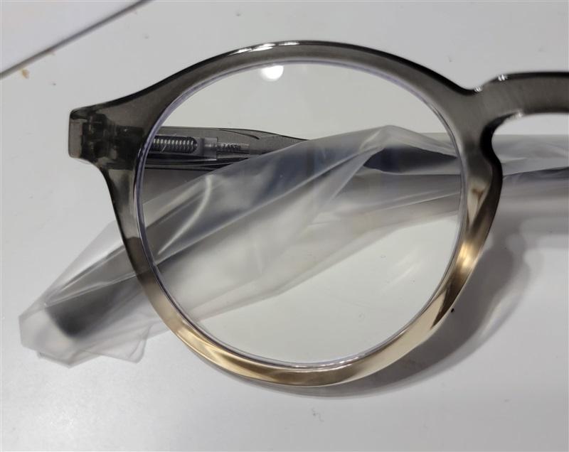 EyeKepper Sheer Gray 1.5 Round Frame Anti Blue Light Reading Glasses 113248