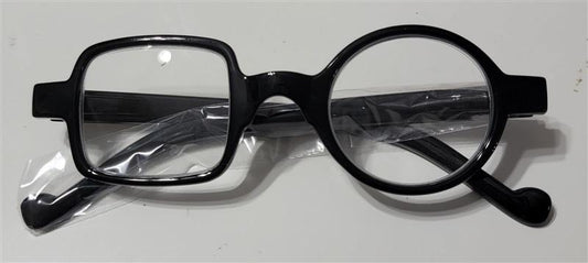 EyeKepper Black Geometric Square Round 1.50 Blue Light Reading Glasses 113455