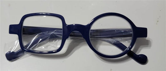 EyeKepper Blue Geometric Square Round 2.0 Blue Light Reading Glasses 113460