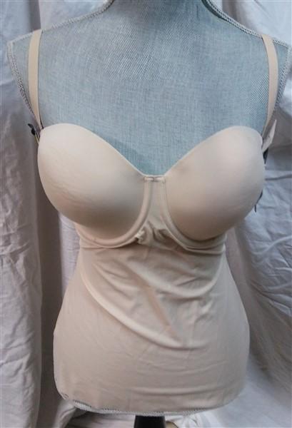 NWOTD Maidenform 34D Endlessly Smooth Foam Cup Camisole DM1006 Beige 114185