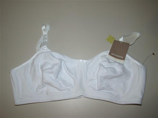 NWOT Amoena 36A Performance SB Wireless Mastectomy Sports Bra 0654 White 114547