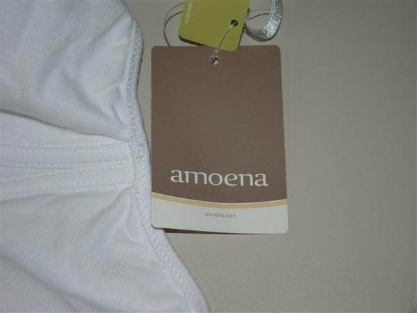 NWOT Amoena 36A Performance SB Wireless Mastectomy Sports Bra 0654 White 114547
