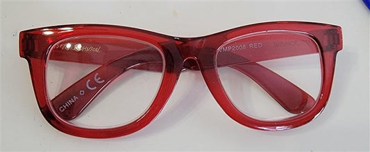 Betsey Johnson Red Reading Nerd Glass Readers 1.5 Blue Light 114752