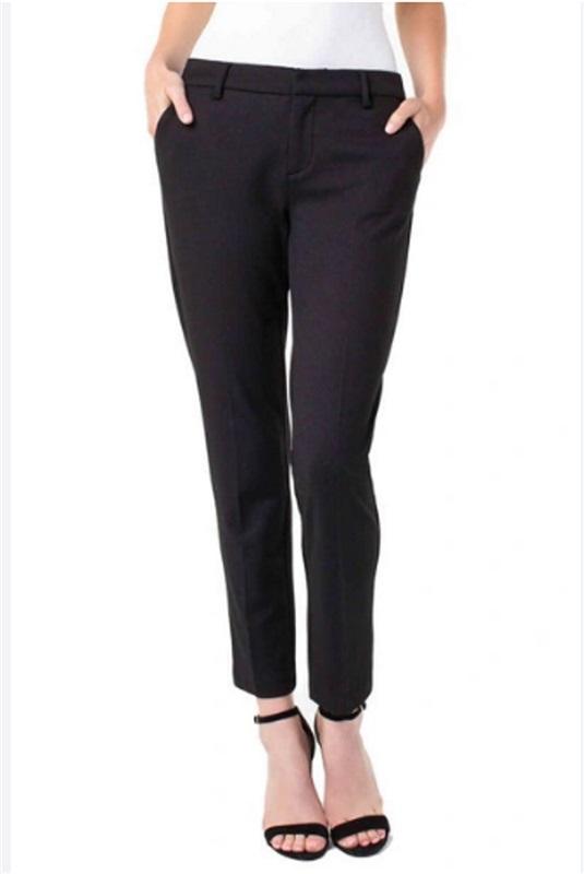 NWTD Liverpool 16 33 KELSEY KNIT TROUSER STRETCH PONTE Navy Blue 114907