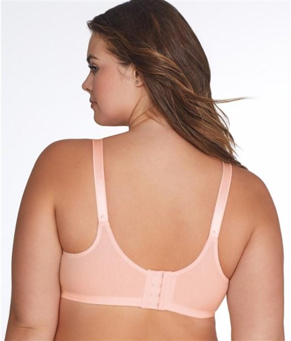 PO Bali 34d Cotton Double Support Wirefree Bra 3036 Pink 115421