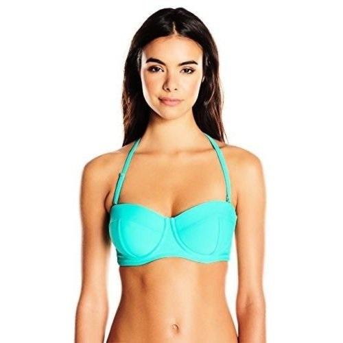 Jessica Simpson Sm Strappy Underwire Teal Bikini Halter Top 115521