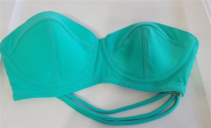 Jessica Simpson Sm Strappy Underwire Teal Bikini Halter Top 115521