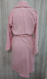 NWTD Natori XS Josie Women's Inside Out Fluffy Robe Pink Big Pockets 82399
