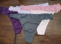 NEW Cosabella 2X Hanna Lace Thong Underwear 4pr #83725
