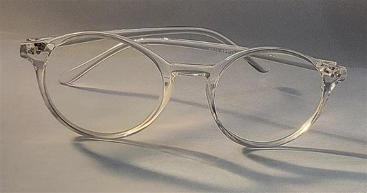 NWT Custom Eyes Clear Frame Round Eye 1.0 Reading Nerd Glasses Readers A5 84170