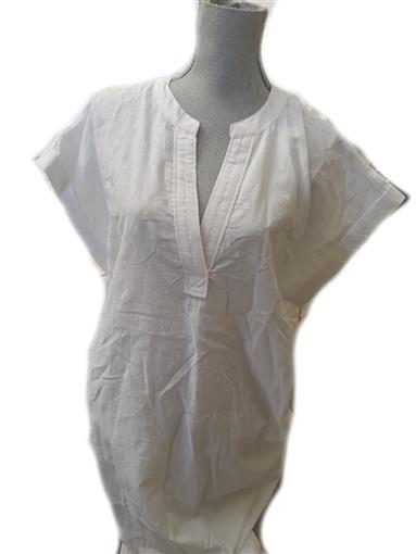 NWt Kate Landry ST2DK251 White Midi Cotton Lounge Dress Med #79074