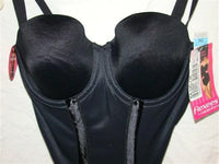 NWT Flexees 36B Easy Up Strapless Firm Control Bodybriefer 1256 Black #34426