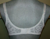 NWOT Bali 36C Lace 'N Smooth Seamless Cup Underwire Bra 3432 White #49901