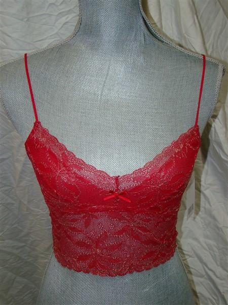 NEW honeydew Intimates 76090 Camellia Longline Bralette M Red 50061