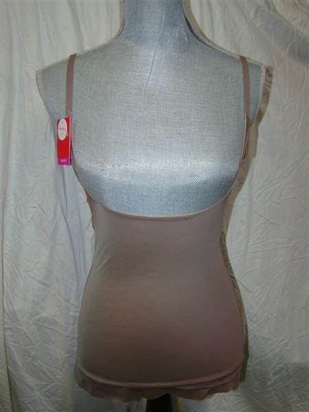 NEW Spanx S Two-Timing Torsette Open-Bust Camisole 10047R Taupe/BLACK #50324