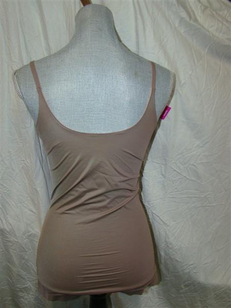 NEW Spanx S Two-Timing Torsette Open-Bust Camisole 10047R Taupe/BLACK #50324