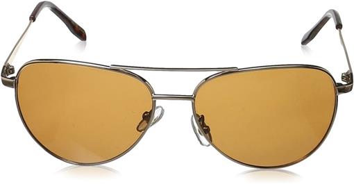 NWOT Foster Grant Prelude Brown Polarized Aviator Sunglasses UV400 #90682
