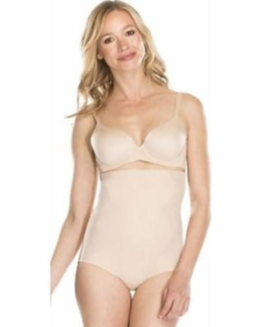 NWOt Assets S Red Hot by Spanx Luxe And Lean High-Waist Panty 10115R Beige 70259