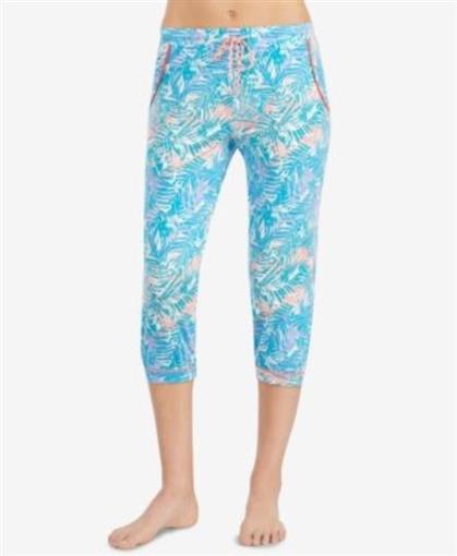 NEW Layla Printed Cropped Jogger Pajama Pants L9917981 M #71945