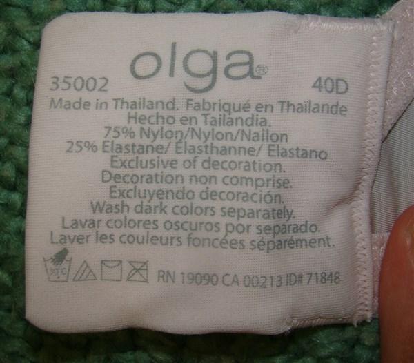 Olga Signature Support Underwire Bra Style 35002 Size 38 C Retail for sale  online