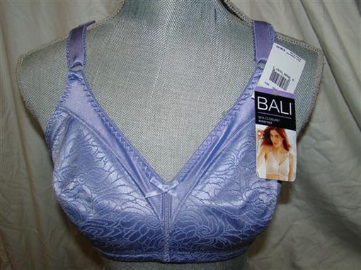 NEW Bali Double Support Spa Closure Bra 3372 Purple 36B #75530