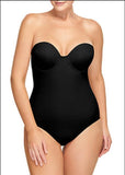 NWT Wacoal 34DD Red Carpet Strapless Shaper Bodybriefer 801219 Black 76586