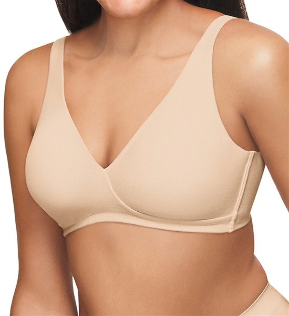 NWOT Wacoal 38D How Perfect Full Figure Molded Wirefree Bra 852389 Beige #77678