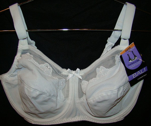 NEW Bali Flower White 42D Full Coverage Bra 0180 #77726