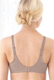 NEW Glamorise Soft Shoulders Full-Figure T-Shirt Bra 1080 36F Taupe #78990