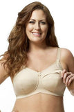 NWT Elila 46E Cotton Cup Wire Free Nursing Bra 1613 Beige 79023