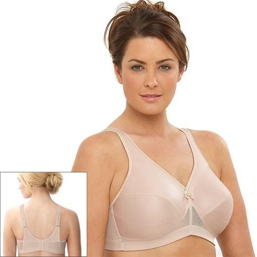 NEW 50D Glamorise Magic Lift Active Support Bra 1005 Beige #79098