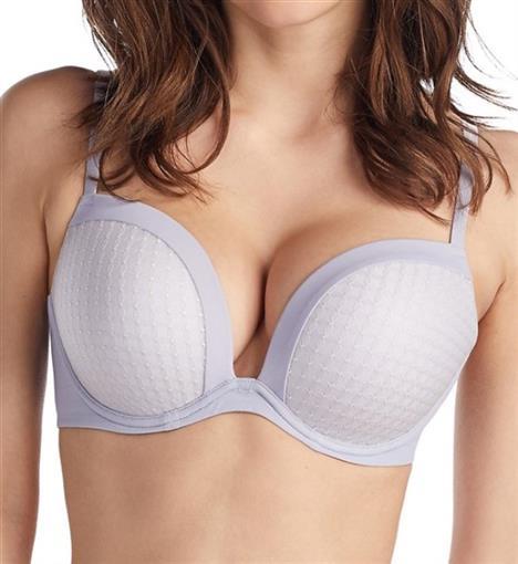 NEW Le Mystere 34DDD Infinite Possibilities Push Up Plunge Bra 1124 Gray #79390