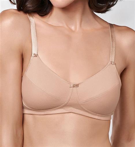 NEW Amoena 32D Ruth Soft Cup Bra 2873 Beige #79539