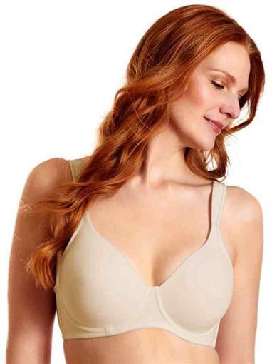NEW Leading Lady Molded Soft Cup Bra 5042 Nude 38F #79856