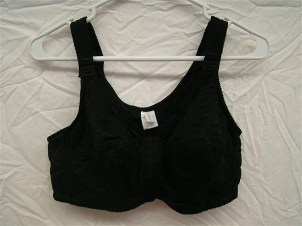 NWT Comfort Choice Black Lace 48DD Posture Support Soft Cup Bra #79939