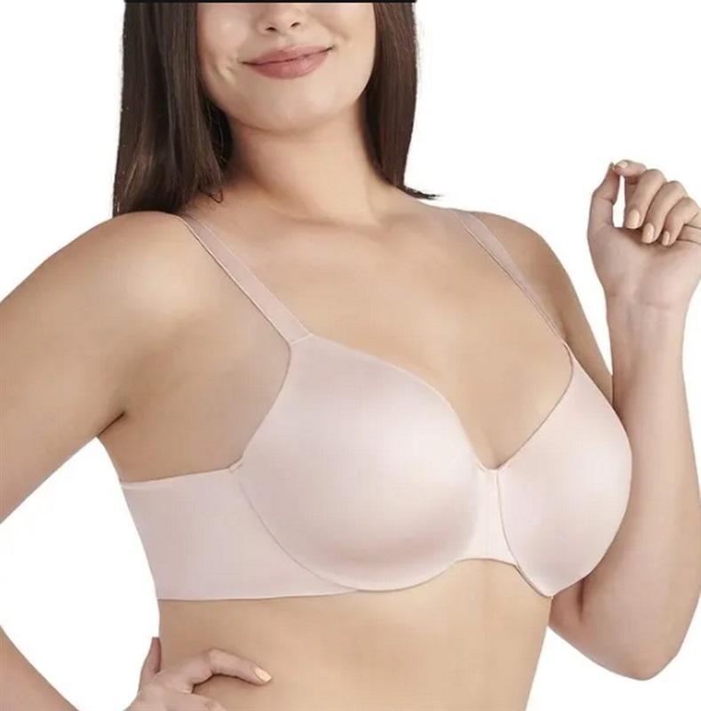 NWTD Vanity Fair 42D Nearly Invisible Full Figure Underwire Bra 76207 Pink 81316