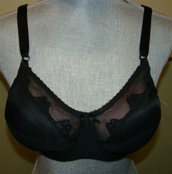 NEW Bali Flower Black 38C Full Coverage Bra 0180 #81578