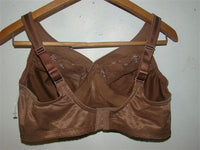 NEW Glamorise 36B Magic Lift Full Figure Minimizer Bra 1003 Brown #81783